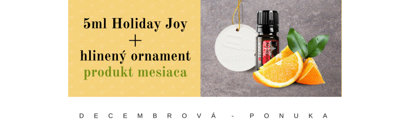 PRODUKT MESIACA Holiday Joy 5ml + hlinený ornament